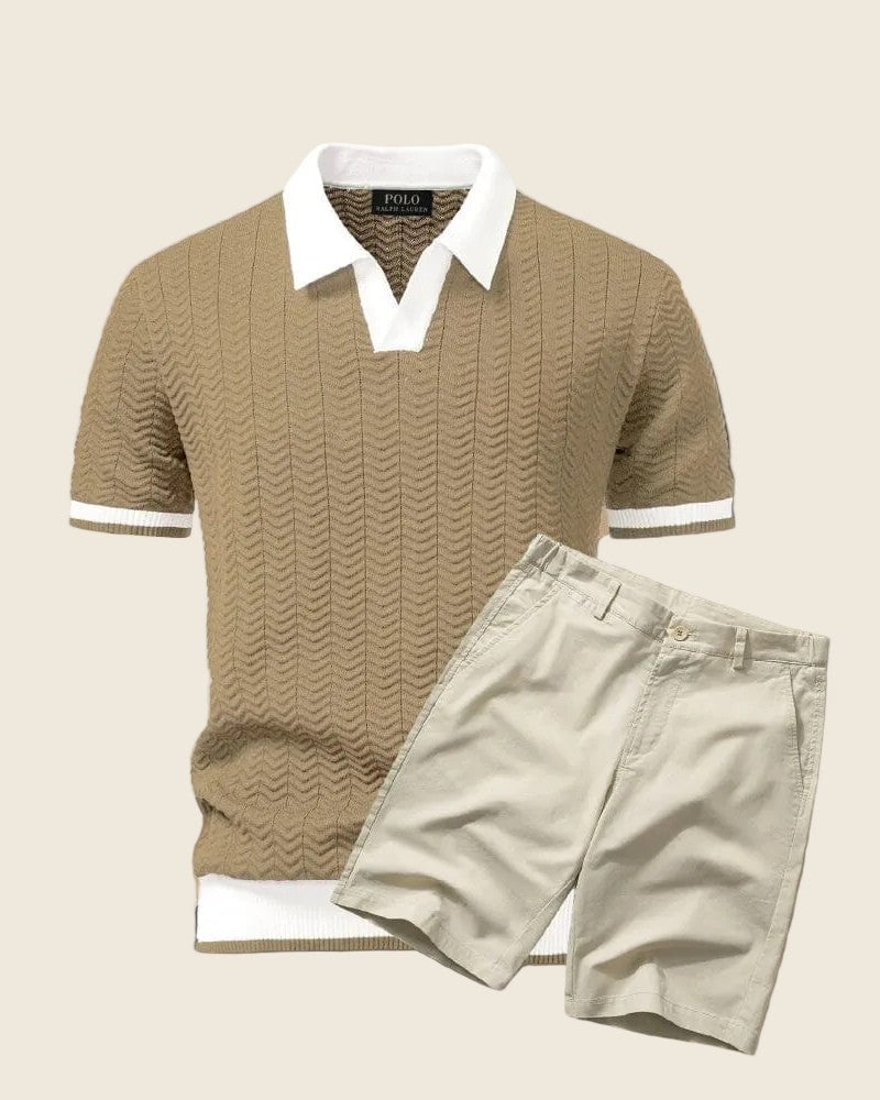 Old Money Polo Shirt + Shorts Set