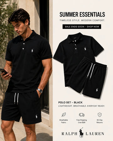 Polo Ralph Laren Signature Set — Polo & Shorts