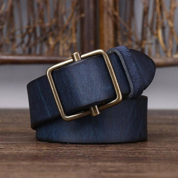 Elegant Leather Belt For Men, Strumiana Model