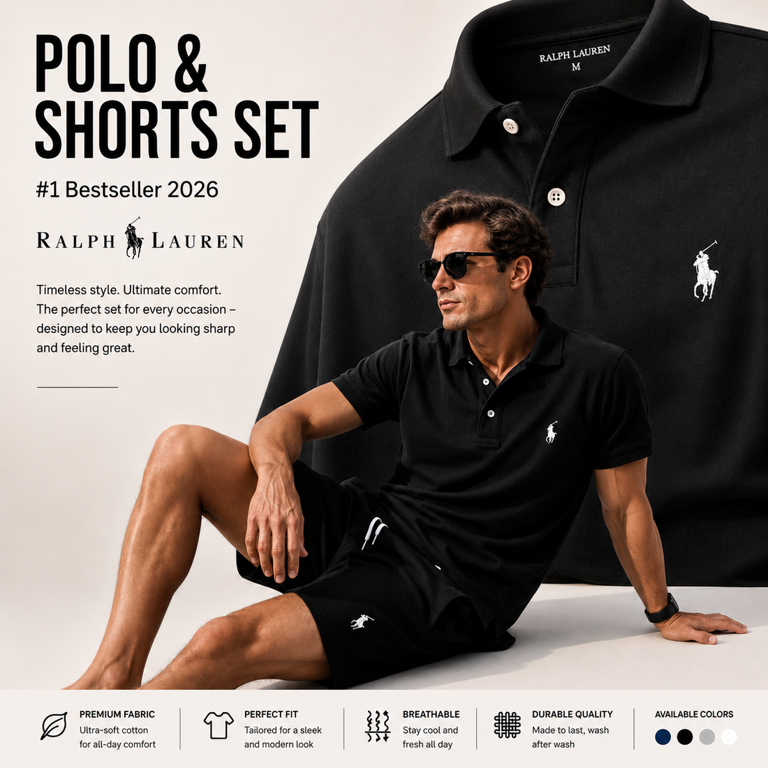 Polo Ralph Laren Signature Set — Polo & Shorts